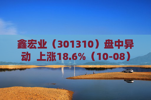 鑫宏业（301310）盘中异动  上涨18.6%（10-08）