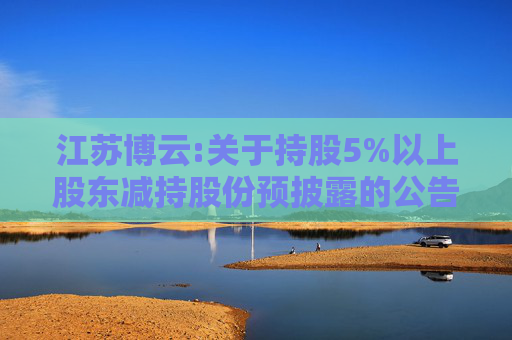 江苏博云:关于持股5%以上股东减持股份预披露的公告