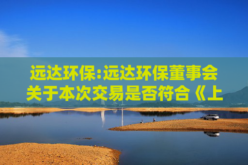 远达环保:远达环保董事会关于本次交易是否符合《上市公司证券发行注册管理办法》第十一条规定的说明