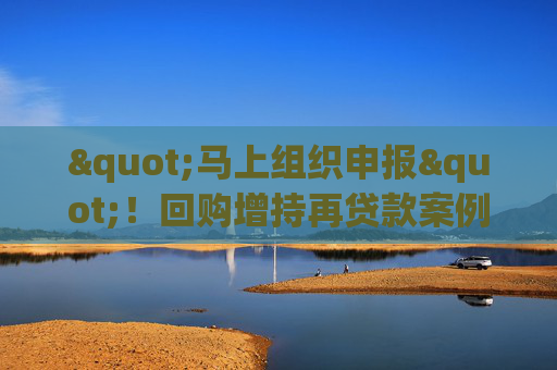 "马上组织申报"！回购增持再贷款案例即将落地，大行火速摸底上市公司意向