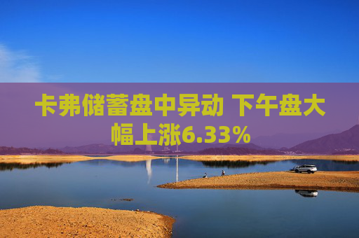 卡弗储蓄盘中异动 下午盘大幅上涨6.33%