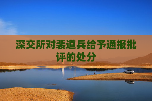 深交所对裴道兵给予通报批评的处分