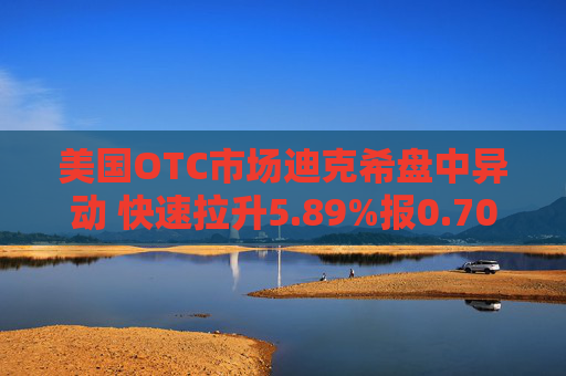 美国OTC市场迪克希盘中异动 快速拉升5.89%报0.700美元