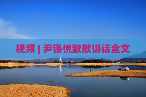 视频 | 尹锡悦致歉讲话全文