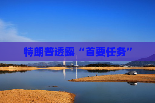 特朗普透露“首要任务”