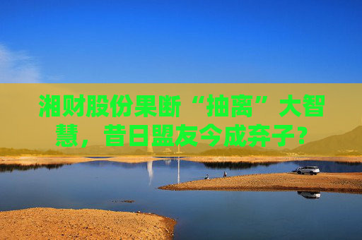 湘财股份果断“抽离”大智慧，昔日盟友今成弃子？