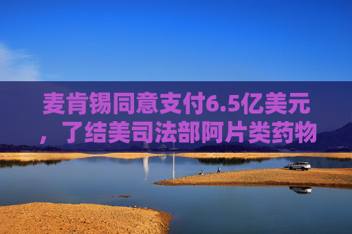麦肯锡同意支付6.5亿美元,了结美司法部阿片类药物刑事调查