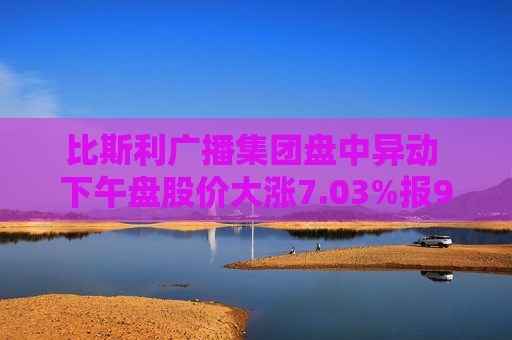比斯利广播集团盘中异动 下午盘股价大涨7.03%报9.22美元