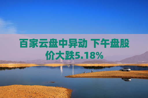 百家云盘中异动 下午盘股价大跌5.18%