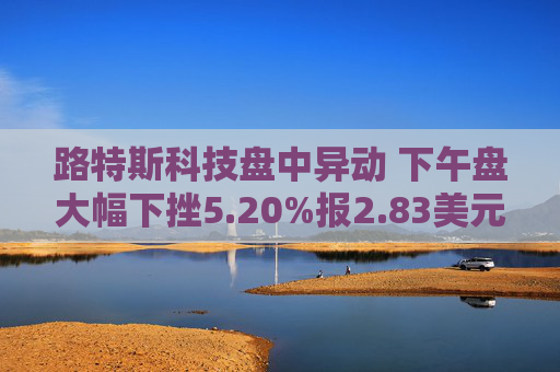 路特斯科技盘中异动 下午盘大幅下挫5.20%报2.83美元