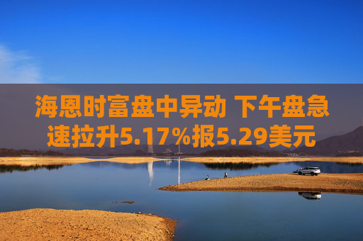 海恩时富盘中异动 下午盘急速拉升5.17%报5.29美元