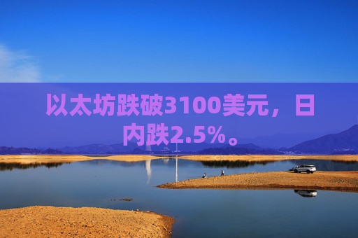 以太坊跌破3100美元，日内跌2.5%。