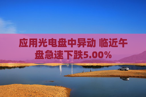 应用光电盘中异动 临近午盘急速下跌5.00%