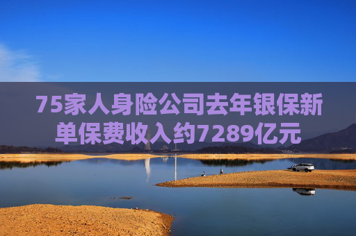 75家人身险公司去年银保新单保费收入约7289亿元