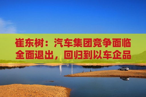崔东树：汽车集团竞争面临全面退出，回归到以车企品牌为竞争的新阶段