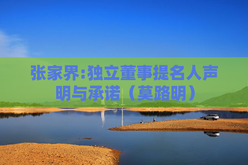 张家界:独立董事提名人声明与承诺（莫路明）