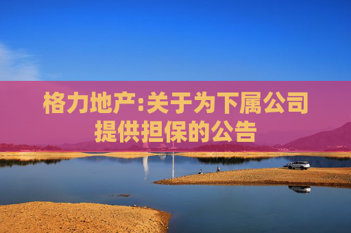 格力地产:关于为下属公司提供担保的公告