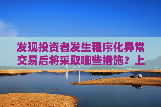发现投资者发生程序化异常交易后将采取哪些措施？上交所回应