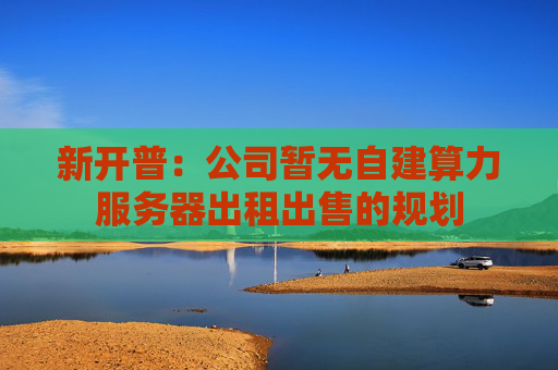 新开普：公司暂无自建算力服务器出租出售的规划