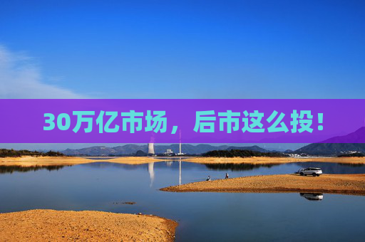 30万亿市场，后市这么投！