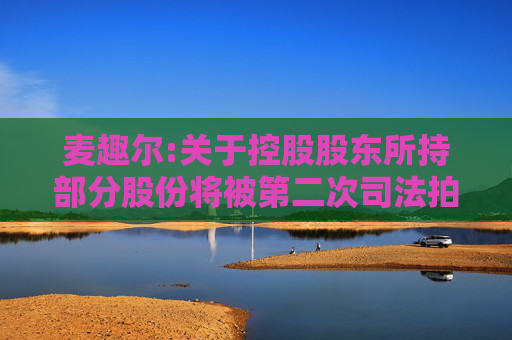 麦趣尔:关于控股股东所持部分股份将被第二次司法拍卖的提示性公告