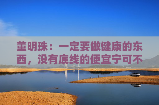 董明珠：一定要做健康的东西，没有底线的便宜宁可不要