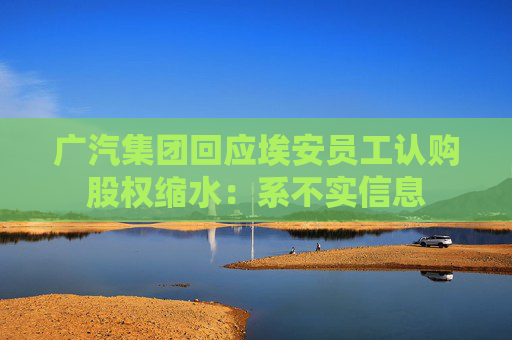 广汽集团回应埃安员工认购股权缩水：系不实信息