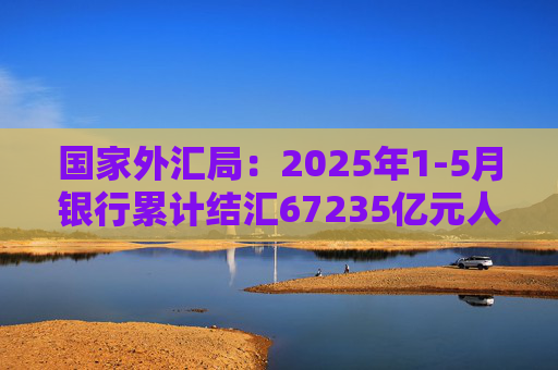 国家外汇局：2025年1-5月银行累计结汇67235亿元人民币，累计售汇70867亿元人民币