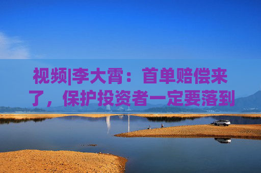 视频|李大霄：首单赔偿来了，保护投资者一定要落到实处