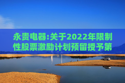 永贵电器:关于2022年限制性股票激励计划预留授予第二类限制性股票第一个归属期归属结果暨股份上市的公告